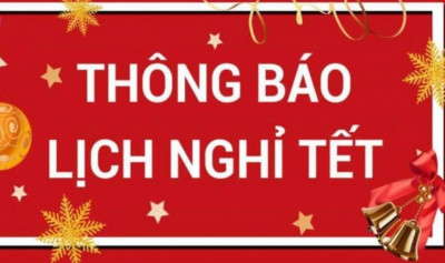 Thông báo v?việc ngh?tết Dương lịch 2023